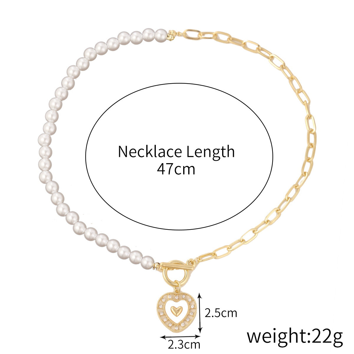 Wholesale Niche Design Alloy Love Rainbow Necklace